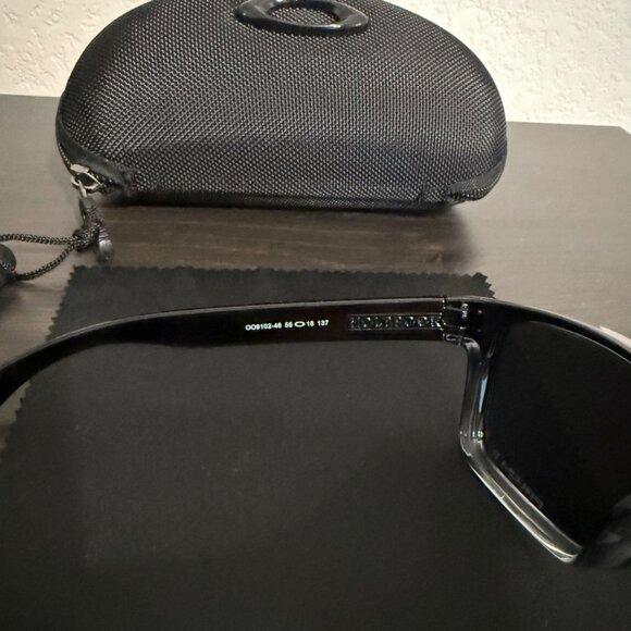 OO9102 Oakley Holbrook Dark Ink Fade Polished Frame Prizm Polarized Sunglasses - Picture 7 of 13